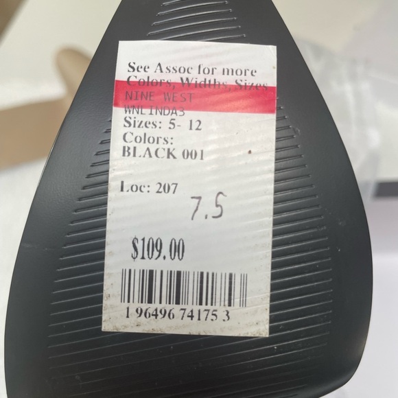 Bran New 🆕 Nine West Black Patent Platform heels 👠 - Picture 16 of 16